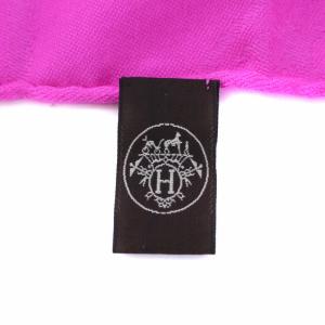 HERMES ニューリブリス ストール カシミヤ シルク ピンク