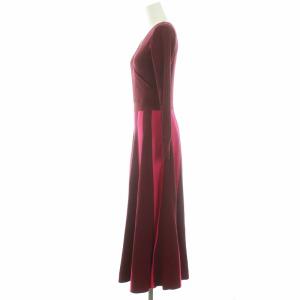 Diagram GRACE CONTINENTAL 18AW ワンピース ニット ロング 長袖 ストライプ 36 ピンク