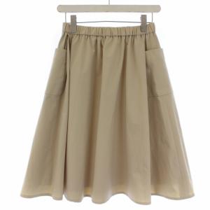 René フレアスカート ひざ丈 34 XS ベージュ