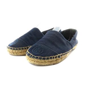 Denim Logo Espadrille Flat フラットシューズ 6 23.0cm