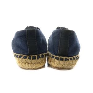 TORY BURCH Denim Logo Espadrille Flat フラットシューズ 6 23.0cm