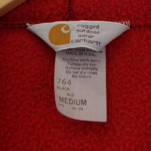 Carhartt 90s ヴィンテージ ベロアジャケット パーカー 裏地ボア ナイロン USA製 ブラック