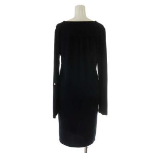 MICHAEL KORS タイトワンピース ひざ丈 長袖 XS 紺 ネイビー