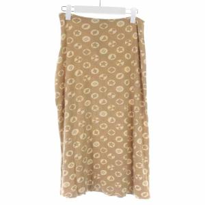 FENDI タイトスカート ミモレ ロング 総柄 ベージュ