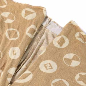 FENDI タイトスカート ミモレ ロング 総柄 ベージュ