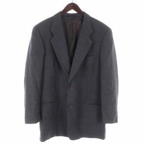 テーラードジャケット シングル ウール 48 グレー