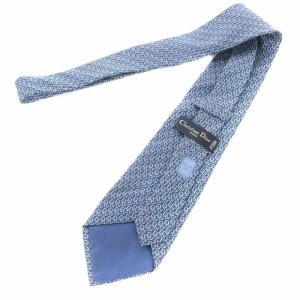 Christian Dior ネクタイ レギュラータイ シルク トロッター 紺 ネイビー