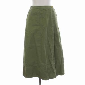 21SS サーフバイオAラインスカート ロング コットン 36 S カーキ