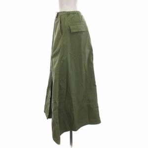 Drawer 21SS サーフバイオAラインスカート ロング コットン 36 S カーキ