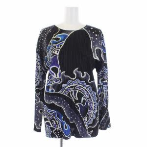 PLEATS PLEASE ISSEY MIYAKE 19SS ねぶた flame カットソー ストール 総柄 3 黒