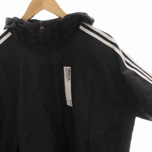 adidas Originals NMD KRK ウインドブレーカー ジャケット 薄手 ジップアップ 3ライン アウター O XL 黒 ブラック