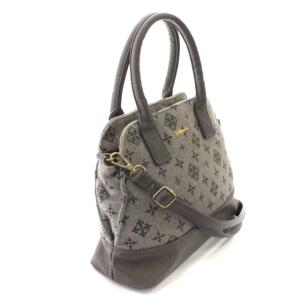 russet デイリーラシット 切替モノグラム2WAYバッグ ハンド ショルダー ロゴ グレー