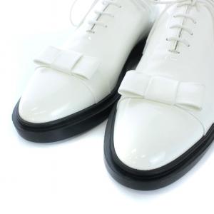 THOM BROWNE ドレスシューズ エナメル リボン 40 ホワイト