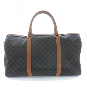 BALLY ボストンバッグ PVC 総柄 黒 ブラック