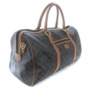 BALLY ボストンバッグ PVC 総柄 黒 ブラック