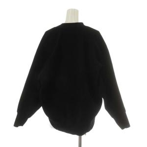 Chesty 21AW ルーズフラワーカーディガン リブ 長袖 F 黒 ブラック