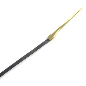 Deuxieme Classe B-LOW THE BELT PLATE BELT ナロー 細め ハトメ レザー ブラック