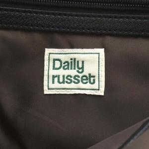 russet デイリー daily ハンドバッグ トートバッグ ショルダーバッグ 2way モノグラム キャンバス ダークグレー