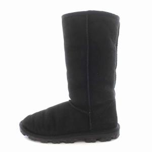 UGG australia ムートンブーツ ロング エッセンシャルトール US6 23cm 黒 ブラック 5845