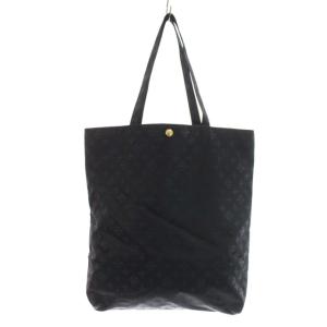 russet トートバッグ モノグラム ナイロン 鞄 黒 ブラック 紺 ネイビー