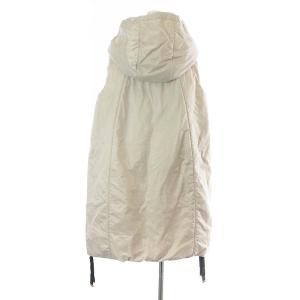 Max Mara The Cube GREENGI テクニカルジレ ベスト ロング ジップアップ ウール フード 36