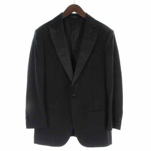 GIORGIO ARMANI SOHO スーツ セットアップ 上下 テーラードジャケット シングル スラックスパンツ ブラック