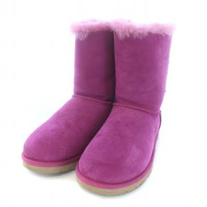 UGG australia BAILEY BOW 2 ムートンブーツ ミドルブーツ US5 22cm ピンク 1002954