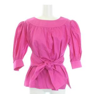 GIVENCHY ヴィンテージ セットアップ 上下 ブラウス 半袖 スカート ひざ丈 フレア スタッズ 8 L 10 XL ピンク 青 ブルー