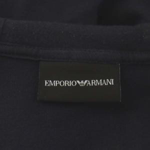 EMPORIO ARMANI TRAVEL ESSENTIAL パーカー ジップアップ ロゴ XL 紺 ネイビー 6H1M77 1JEZZ