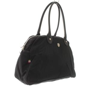 Orobianco トートバッグ ビジネス ロゴ ナイロン 鞄 イタリア製 黒 ブラック