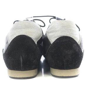 Salvatore Ferragamo スニーカー シューズ レースアップ ローカット レザー スエード 6 23.5cm 黒 ブラック