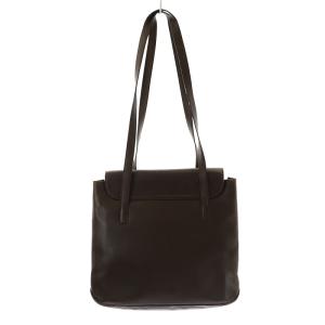 Salvatore Ferragamo ヴァラ トートバッグ ショルダーバッグ ロゴ レザー 茶色 ブラウン AQ-218718 EC OH