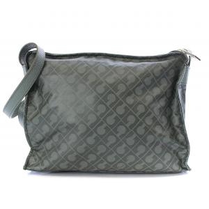 GHERARDINI ソフティ SOFTY ショルダーバッグ ミ二 総柄 レザー 緑 カーキ