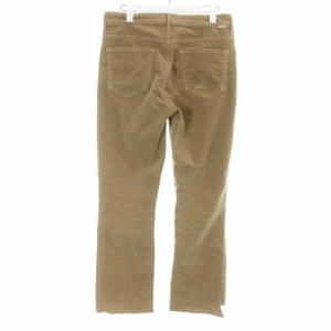 MOTHER INSIDER CROP ロングパンツ コーデュロイ カットオフ 29 L 茶 ブラウン