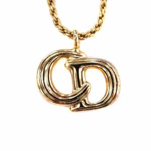 ネックレス ペンダント CDロゴ ゴールド色