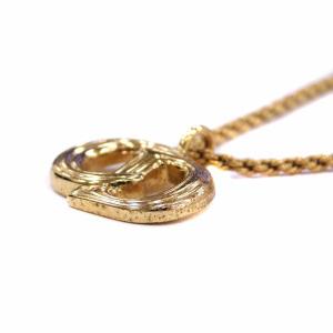 Christian Dior ネックレス ペンダント CDロゴ ゴールド色