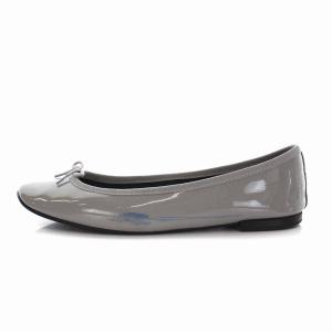 Repetto サンドリオン バレエシューズ パンプス フラットシューズ リボン エナメル 39 24.5cm グレー