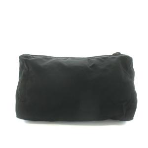 PRADA テスート TESSUTO ナイロンポーチ 化粧ポーチ 三角プレート 黒 ブラック