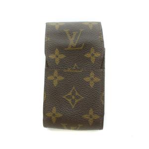 エテュイ シガレット シガレットケース モノグラム PVCレザー 茶 ブラウン M63024