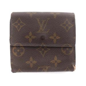 LOUIS VUITTON ポルトモネ ビエ カルト クレディ モノグラム Wホック ダブルホック 財布 二つ折り M61652 ウォレット サイフ 茶