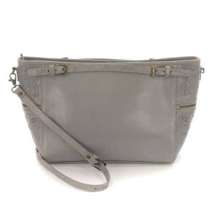 CARVING TRIBES ショルダーバッグ ワンショルダー 花柄 レザー 鞄 グレー