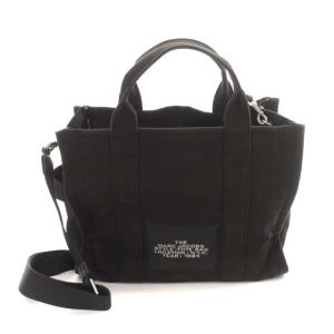 MARC JACOBS THE MARC JACOBS ザ トート バッグ ショルダー 2way デニム ロゴ プリント 鞄 黒 ブラック