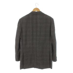 Ermenegildo Zegna テーラードジャケット シングル 2B グレンチェック サイドベンツ 総裏地 フォーマル 50R L グレー
