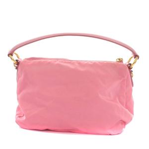 PRADA ハンドバッグ ショルダーバッグ ナイロン リボン 2WAY ピンク