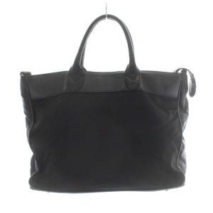 Orobianco LIMONTA トートバッグ ハンドバッグ ショルダーバッグ ナイロン レザー 黒 ブラック