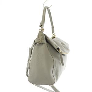 kate spade new york コブルヒル リトルミンカ ハンドバッグ ショルダーバッグ 2WAY レザー ライトグレー 水色 ライトブルー EC