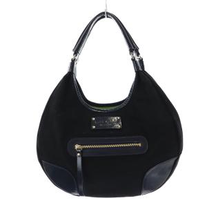 トートバッグ ショルダーバッグ ロゴ キャンバス レザー 紺 ネイビー EC