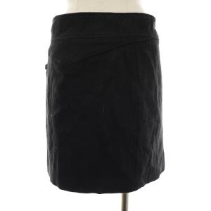 alexanderwang ラップスカート ミニ アシンメトリー ベルト ウール 絹 シルク 4 S 黒 ブラック EC