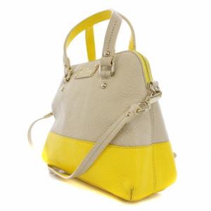 kate spade new york ハンドバッグ ショルダーバッグ 2WAY レザー ベージュ 黄 イエロー