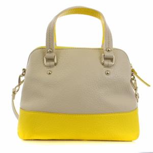 kate spade new york ハンドバッグ ショルダーバッグ 2WAY レザー ベージュ 黄 イエロー